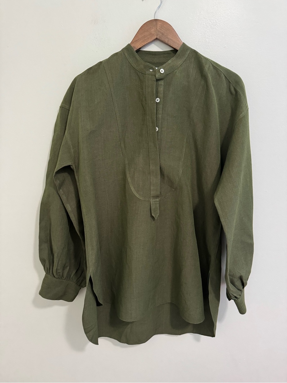 Ann Mashburn Silk Linen Blend Tunic Top